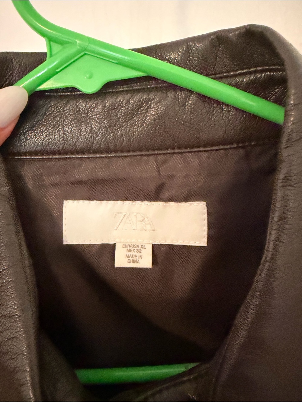 Zara Dark Brown Faux Leather Belted Utility Jacket - Picture 3 of 5